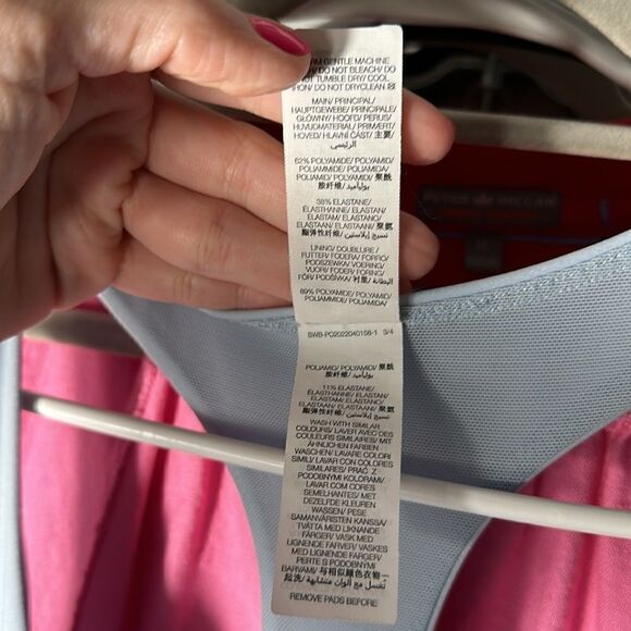 Sweaty Betty Sky Blue Power Activewear Dress With Built In Bike Shorts - Picture 12 of 14